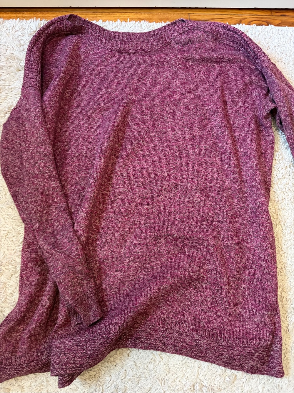 Old Navy Marled Plum Crewneck Sweater